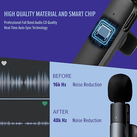 Twin Pack Lavalier TikTok YouTube video recoding Mic K11 Twin Pack Lavalier TikTok YouTube video recoding Mic K11